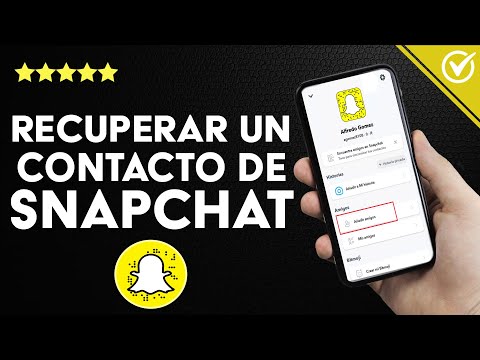 ¿Cómo recuperar un contacto de SNAPCHAT que elimine hace tiempo?