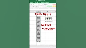 #findandreplace in #microsoftexcel