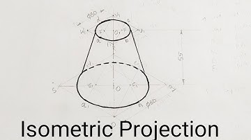 Isometric Projections Of Frustum Of a Cone