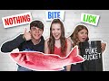 EXTREME Bite, Lick, or Nothing Food CHALLENGE **DISGUSTING** |Symonne Harrison