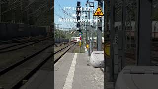 Trainspotting in Erfurt Hbf, ICE 1 und ICE 3 machen ein Wettrennen bei der Ausfahrt 💨