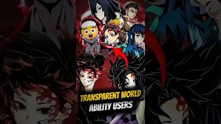 Demon Slayer Characters Who Can Use Transparent World Ability!🤯 #animeshorts