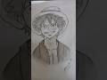 One piece luffy pencil drawing#onepiece#anime#subscribe#pencildrawing#ideas#shorts#creativityforall