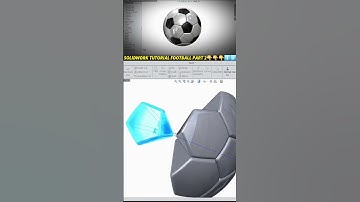 Solidworks FootBall Tutorial 2025 #solidworks #ytshorts #cad #shorts #3d #solidworkstutorial