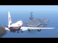 Trump's 747 Emergency Landing On Aircraft Carrier After Engines Explode | GTA 5