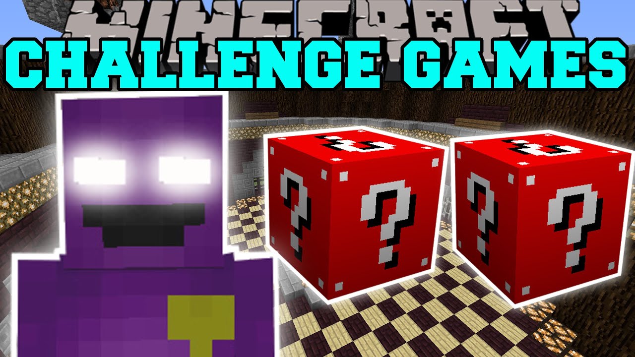 Minecraft: PURPLE MAN CHALLENGE GAMES - Lucky Block Mod 