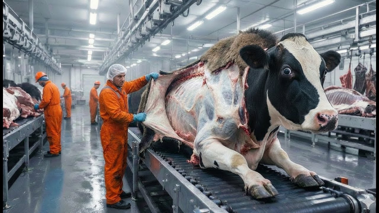 Inside The Modern Cow  Leather Factory : From Raw Hide To Premium Fashion  (Full Process)