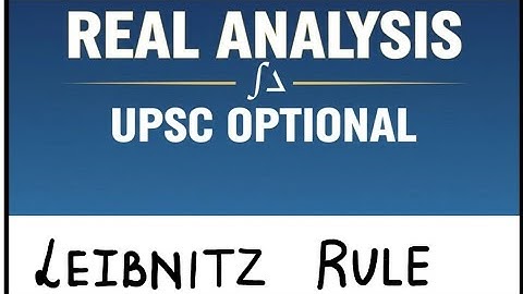 Differentiation under Integral | UPSC Optional 