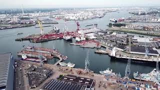 【4K】Port of Rotterdam by Drone !!!!!!