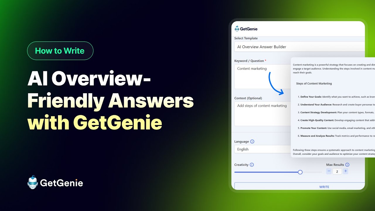 How to Write Content that Google’s AI Overview Picks with GetGenie ...