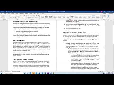 What is an informative essay picture