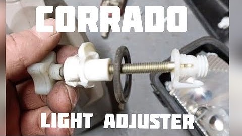 Vw Corrado - headlight adjuster in 60 seconds