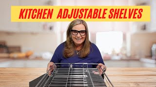 Pop It / Origami   Kitchen Upgrade Adjustable Sliding Cabinet Organizers