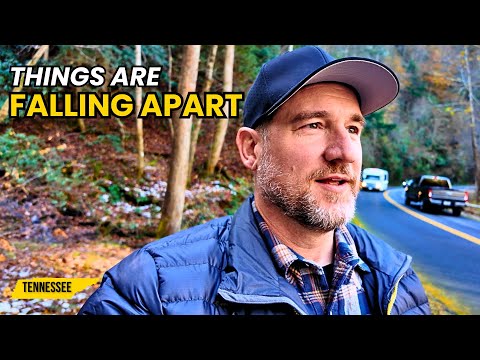 STEALTH CAMPING in Gatlinburg, Tennessee (our van might be broke)