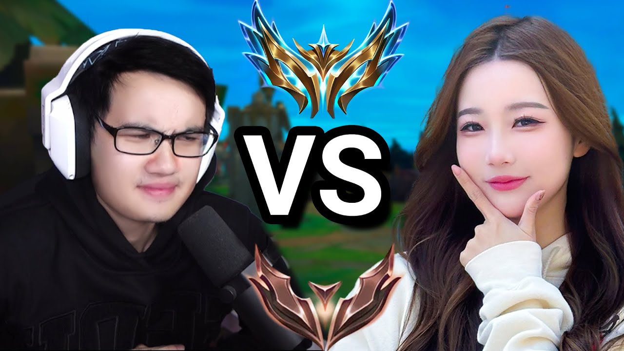I Asked a Challenger Girl to 1v1... Ft. @Kiittwy