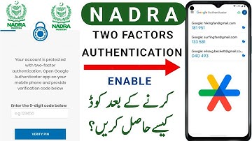 How to Solve Nadra Two Factors Authentication problem | Google Authenticator