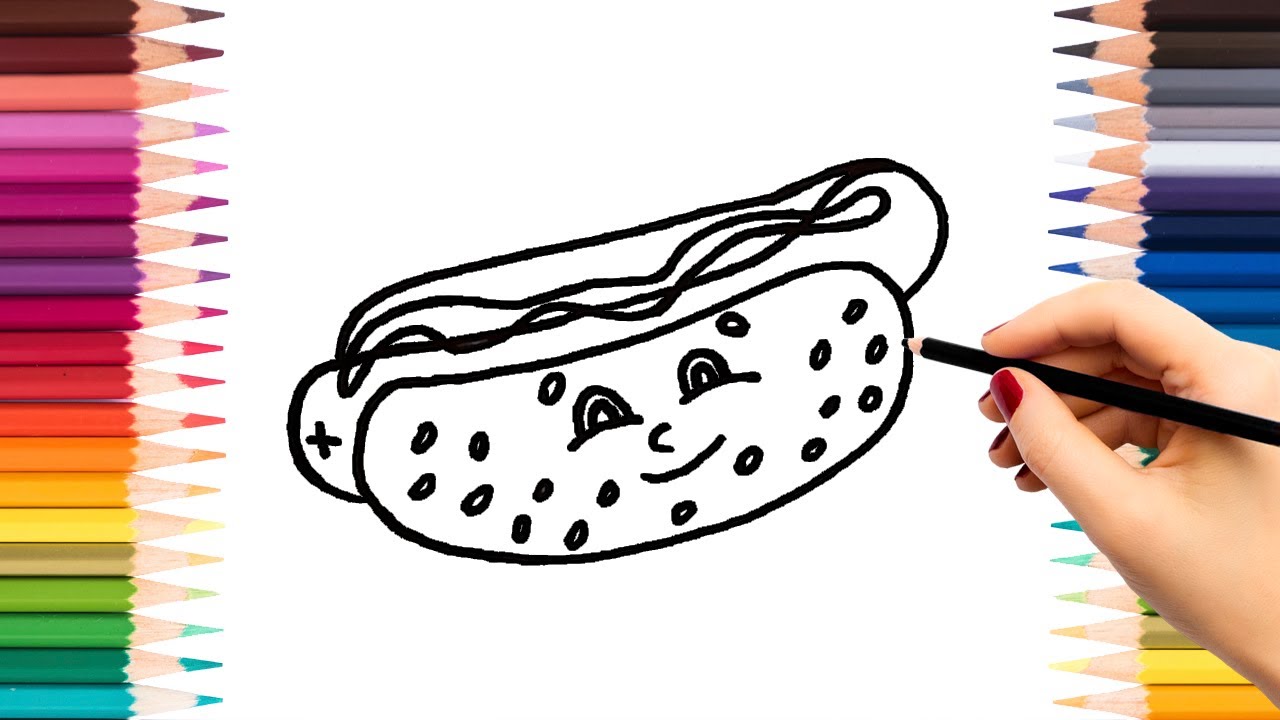 how to draw a sandwich easy : Sandwich Drawing - YouTube