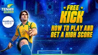 Tennis Clash Free Kick Game How To Play And Get A High Score screenshot 1
