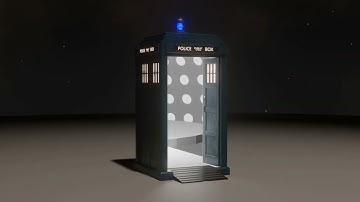 Another bigger on the inside TARDIS (Blender Animation)