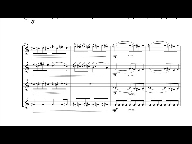 Healey - Saxophone Quartet No. 1 - Movement IV