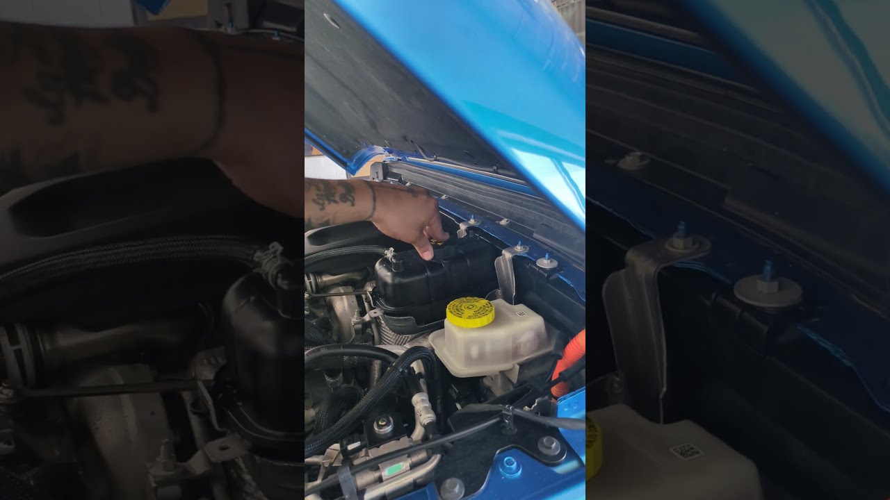 Technician Tips Checking The Engine Coolant Level On A Wrangler 4xe Hybrid