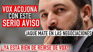 ¡VOX CONMOCIONA GÉNOVA CON ESTE ULTIMÁTUM AL PP POR NEGARSE A PACTAR CON LOS DE SANTIAGO ABASCAL!