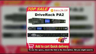 DriveRack PA2 2 Input 6 Output Digital Audio Processor Original Software Professional Audio Equipmen