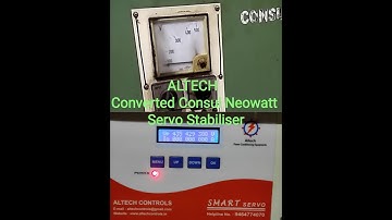Consul Neowatt Servo Stabiliser conversation with ALTECH Smart Servo kit