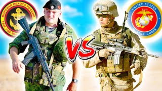 МОРСКАЯ ПЕХОТА РОССИИ vs МОРПЕХИ США 🔥 USMC против Российской армии. Кто сильнее ? Сравнение