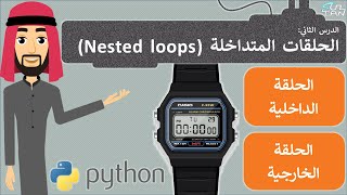 الدرس (2): الحلقات المتداخلة Nested Loops - مهارات رقمية - الثاني المتوسط - الفصل الدراسي الثاني