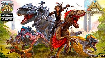 ARK: Ultimate Mobile Edition (Snapdragon 870) Max Graphics Gameplay walkthrough (Android/iOS)