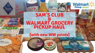 FIRST GROCERY HAUL SINCE NEW WW PERSONAL POINTS | SAM'S CLUB HAUL \& WALMART GROCERY PICKUP HAUL