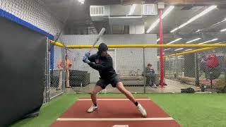 Baseball Hitting Practice, Indoor