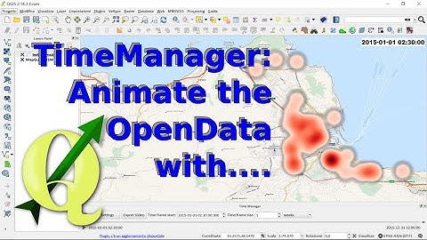 QGIS: Animate the OpenData with TimeManager Plugin