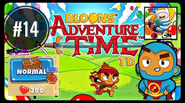 Bloons Adventure Time TD - Walkthrough Gameplay - Part 14 (Wake Up Supermonkey!)