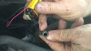 “testing” evap PURGE VALVE with a 9v battery (most cars) honda, pilot, civic, accord