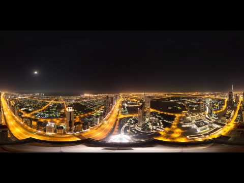 8K 360 Degree Timelapse of Dubai's Sheikh Zayed Road