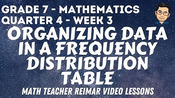 ORGANIZING DATA IN A FREQUENCY DISTRIBUTION TABLE (DETAILED) | MATH 7 | MELCS - QUARTER 4 - WEEK 3