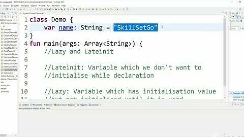 Difference between Lazy and Lateinit in Kotlin | Kotlin tutorial for beginners part 19.