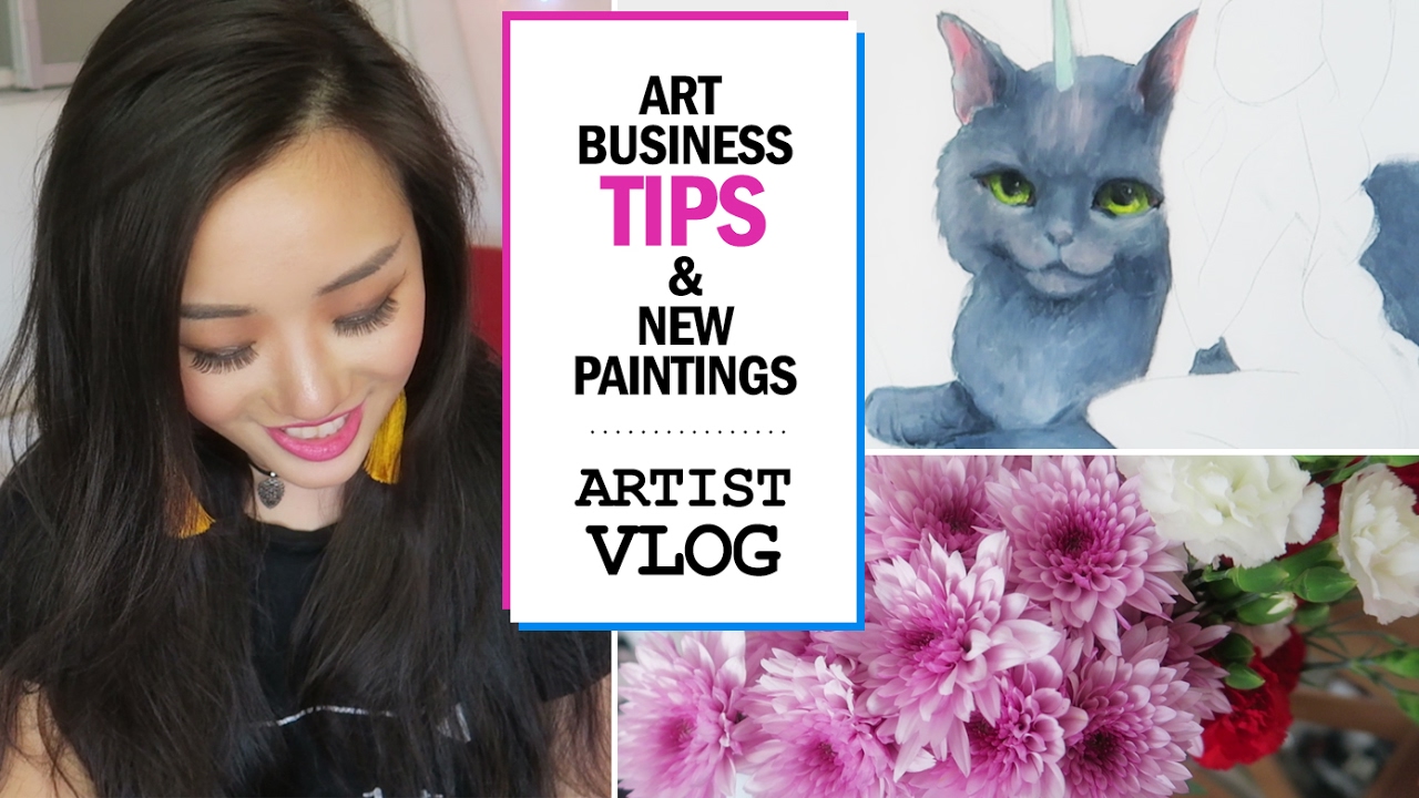 Art business tips & NEW paintings // ARTIST VLOG 20 - YouTube