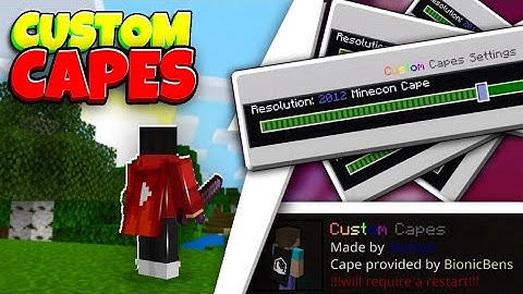 CUSTOM CAPES for MCPE 1.16x | MCPE ADD-ON 1.16x