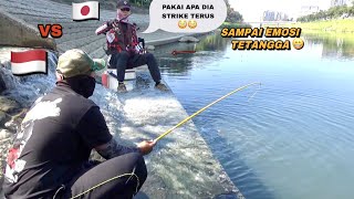 Pemancing lain sampai emosi..! Saat saya dapat ikan besar mancing di sungai liar