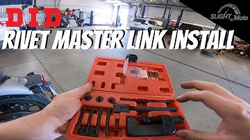 Honda Rebel - D.I.D. Rivet Master Link installation.