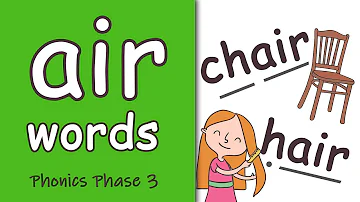 air Words | Phase 3 Phonics