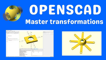 Openscad master transformations translate rotate scale