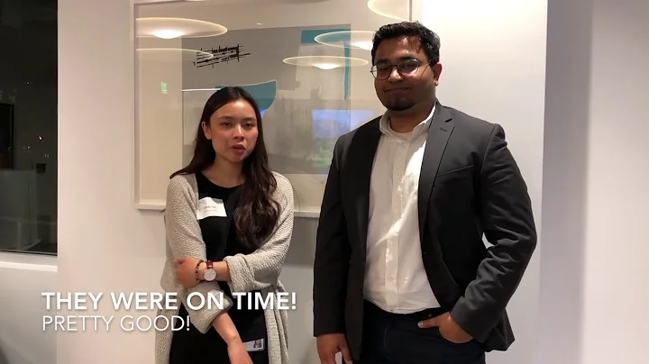 Cindy Lieu and Nipun Gupta from Deutsche Bank afte...