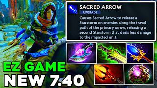 New 7.40 Mirana Mid Spammer Arrow Facet Delete All Ez Game - Dota 2
