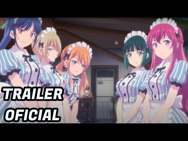 Trailer e imagem promocional da série anime Megami no Cafe Terrace