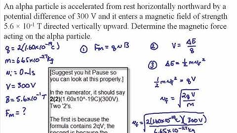 Physics: Magnetic Force on an Alpha Particle