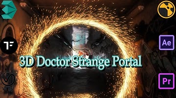 3D Doctor Strange Portal  Effect |  3ds max & Tyflow 4K